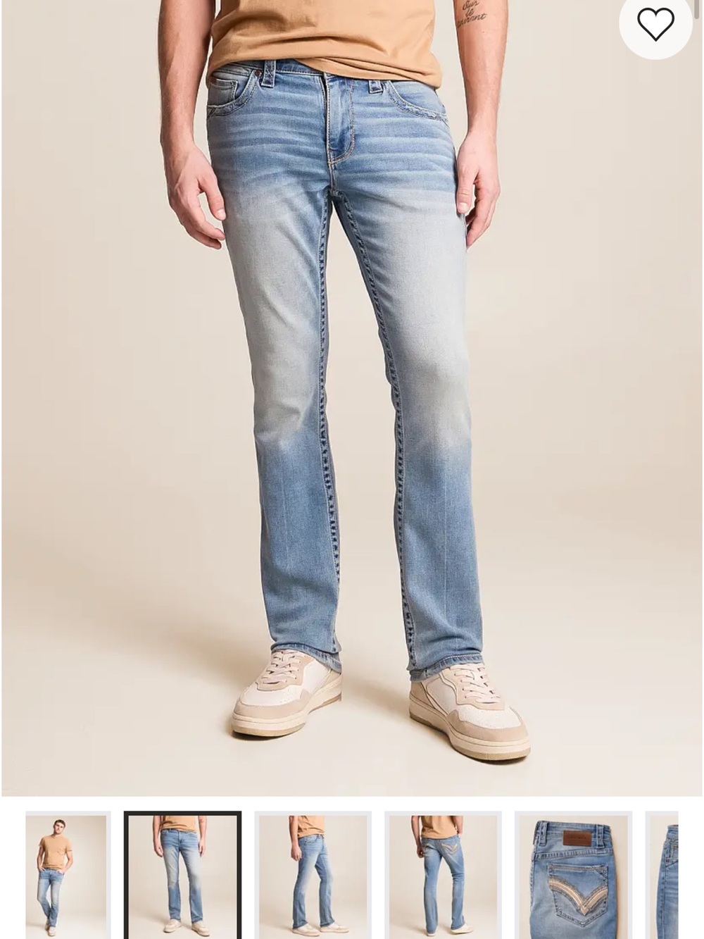 Buckle Black Men’s Three Fit Straight Stretch Jeans